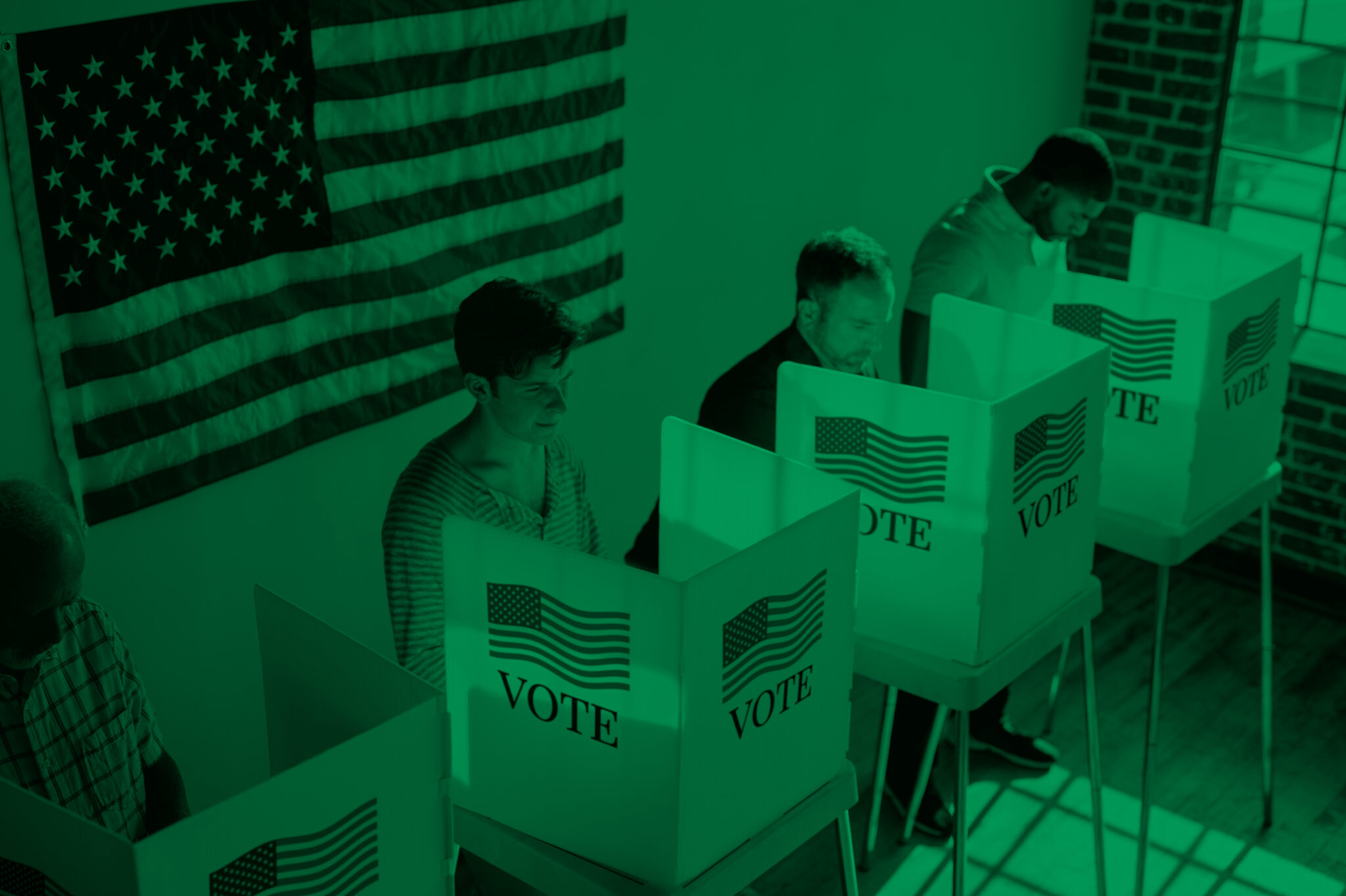 american polling booth